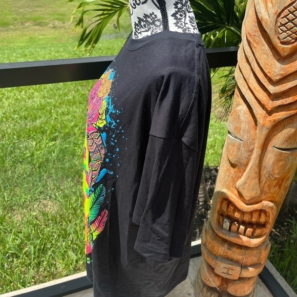 Frida T-shirts,Handmade Serigraphy Tshirt Artisanal Designs, Glow - Picture 6 of 10